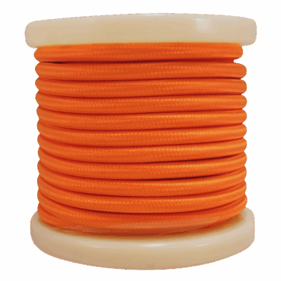 EL330013 | EL330013 | Textile Cable 2x0.75mm²- ρολλό 10mt – Πορτοκαλί