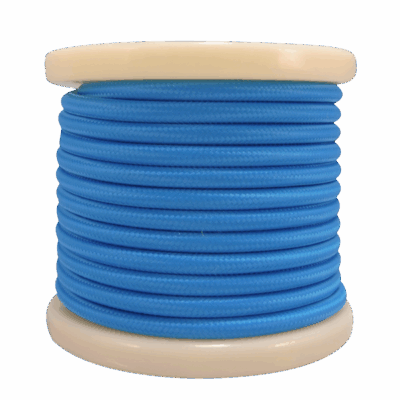 EL330017 | EL330017 | Textile Cable 2x0.75mm²- ρολό 10mt – Μπλε ανοιχτό