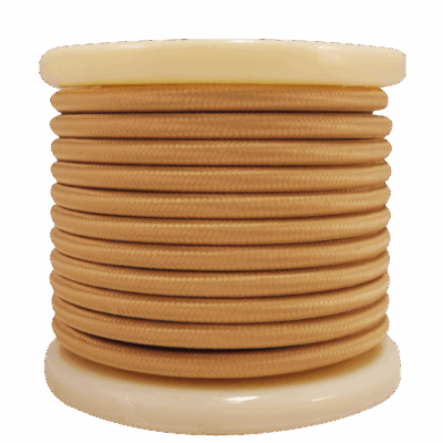 EL330020 | EL330020 | Textile Cable 2x0.75mm²- ρολλό 10mt - ΜΠΕΖ / ΧΡΥΣΟ