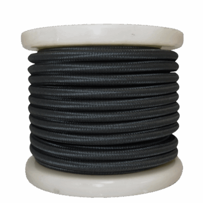 EL330022 | EL330022 | Textile Cable 2x0.75mm²- ρολλό 10mt – Mαύρο