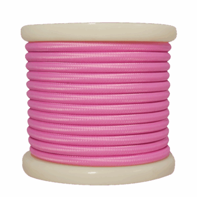 EL330025 | EL330025 | Textile Cable 2x0.75mm²- ρολό 10mt – Ροζ