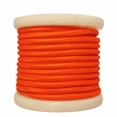 EL330026 | EL330026 | Textile Cable 2x0.75mm²- ρολλό 10mt – Πορτοκαλί Γυαλιστερό