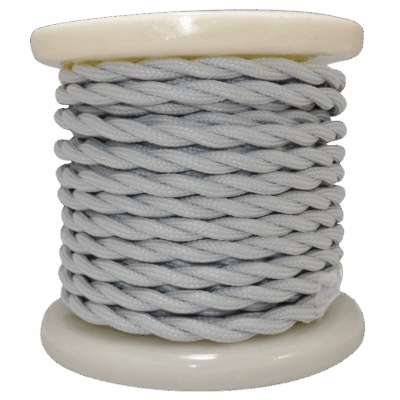 EL338005 | EL338005 | Textile Cable Τwist 2x0.75mm²- ρολλό 10mt – ΓΚΡΙ