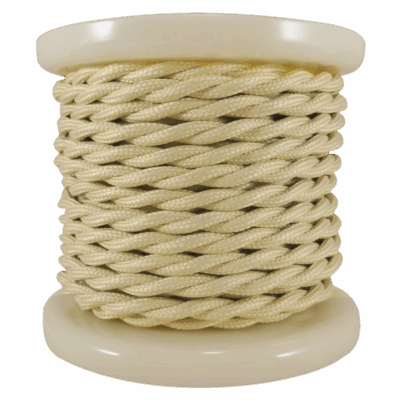 EL338008 | EL338008 | Textile Cable Τwist 2x0.75mm²- ρολλό 10mt – ΜΠΕΖ