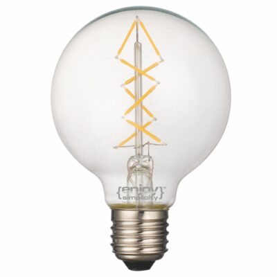EL827010 | EL827010 | LED FILLAMENT CLEAR G80-8|3W Ε27|2700k|350lm|Non-Dim{enjoysimplicity}™