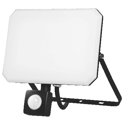 ELF30304 | ELF30304 | LED PIR+PC OPALcover 30W|4000k|3300lm FLOODLIGHT ALUM.220-240~IP65/IP54|BLACK|{enjoysimplicity}™