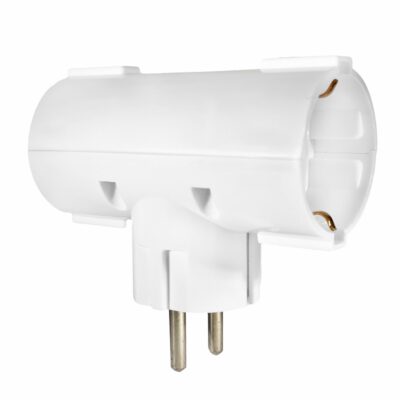 ELP36201 | ELP36201 | ΑΝΤΑΠΤOΡΑΣ ΤΥΠΟΥ Ͱ SCHUKO → 2Θ SCHUKO max:3680W IP20 ΛΕΥΚΟ
