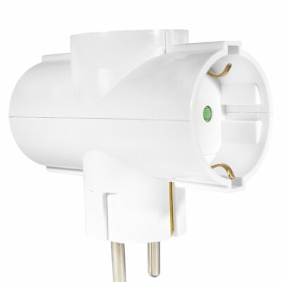 ELP36301 | ELP36301 | ΑΝΤΑΠΤOΡΑΣ ΤΥΠΟΥ + SCHUKO → 3Θ SCHUKO max:3680W IP20 ΛΕΥΚΟ