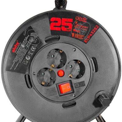 ELP43252 | ELP43252 | ΜΠΑΛΑΝΤΕΖΑ ΚΑΡΟΥΛΙ ΠΛΑΣΤΙΚΟ 3Θ x16A +ΔΙΑΚ.+ΚΑΛ.25mt IP20 ΜΑΥΡΟ