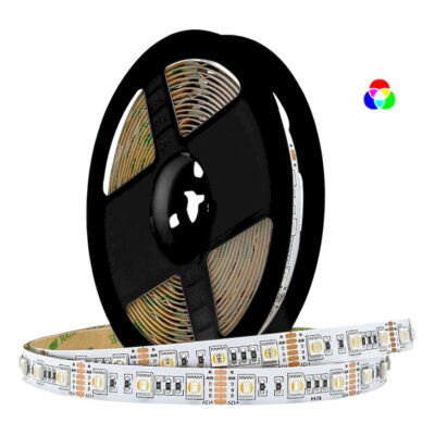 LSKIT144WRGBW20 KIT Ταινίας LED 14,4W 12V WRGBW IP20 2m + Αντάπτορας με διακόπτη + Χειριστήριο SP645E GEYER