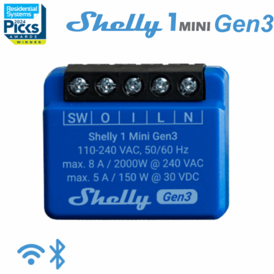 Shelly 1 Mini Gen 3 | Shelly 1 Mini Gen 3 - EAN 3800235261576