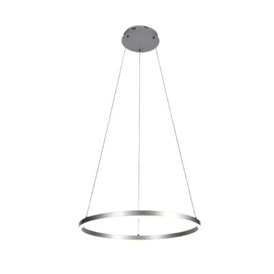 Inlight Κρεμαστό φωτιστικό LED 36W 3CCT (by switch on base) D:80cm (6095-AB-Silver)