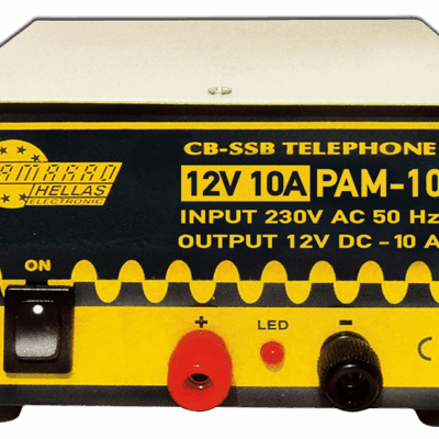 PAM-10 Μη σταθεροποιημένο τροφοδοτικό AC-DC 12V 10A (2.3.7) AMARAD