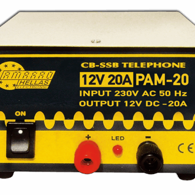 PAM-20 Μη σταθεροποιημένο τροφοδοτικό AC-DC 12V 20A (2.3.9) AMARAD