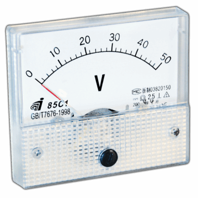 A2-V2 50V DC Αναλογικό βολτόμετρο 0-50V DC τύπου βίδας (12.3.8) AMARAD