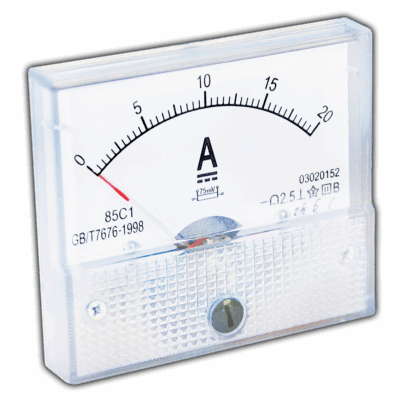 A2-V2 20A DC Αναλογικό αμπερόμετρο 0-20A DC τύπου βίδας (12.3.11) AMARAD