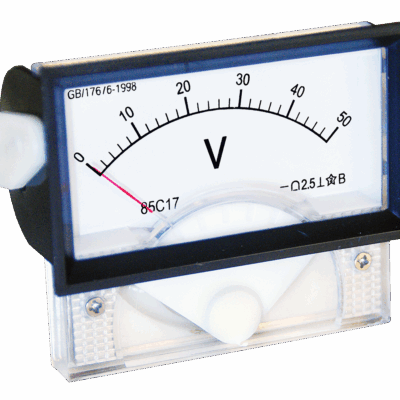 A1-50V DC Αναλογικό βολτόμετρο 0-50V DC τύπου πλαίσιο (12.3.15) AMARAD