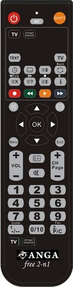 334-133-o1 Free2-N2 (Blister) προγραμματιζόμενο με USB+IR Τηλεχειριστήριο ANGA