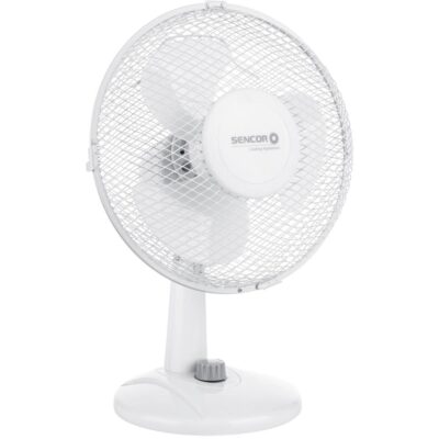 Επιτραπέζιος Ανεμιστήρας Sencor SFE 2327WH 30W Διαμέτρου 23cm 2 Ταχυτήτων και Οριζόντια Περιστροφή 90° Λευκός