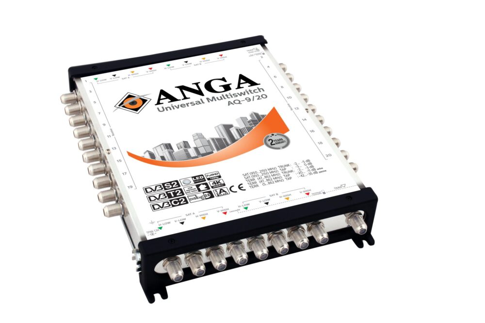ANGA AQ-9/20 ΠΟΛΥΔΙΑΚΟΠΤΗΣ (2 ΔΟΡΥΦΟΡΟΙ+ ΕΠΙΓΕΙΑ- 20 ΕΞΟΔΟΥΣ) ΕΠΕΚΤΕΙΝΟΜΕΝΟΣΜΕ ΤΡΟΦ/ΚΟ ΜΕ 12V/ 3A