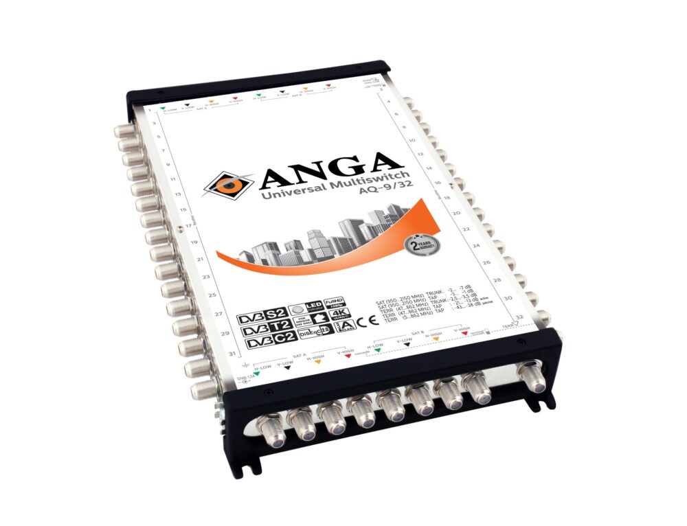 ANGA AQ-9/32 ΠΟΛΥΔΙΑΚΟΠΤΗΣ (2 ΔΟΡΥΦΟΡΟΙ+ ΕΠΙΓΕΙΑ- 32 ΕΞΟΔΟΥΣ) ΕΠΕΚΤΕΙΝΟΜΕΝΟΣΜΕ ΤΡΟΦ/ΚΟ ΜΕ 12V/ 3A