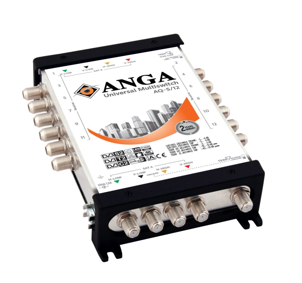 ANGA AQ-5/12 ΠΟΛΥΔΙΑΚΟΠΤΗΣ (1 ΔΟΡΥΦΟΡΟΣ+ ΕΠΙΓΕΙΑ- 12 ΕΞΟΔΟΥΣ) ΕΠΕΚΤΕΙΝΟΜΕΝΟΣΜΕ ΤΡΟΦ/ΚΟ ΜΕ 12V/ 3A