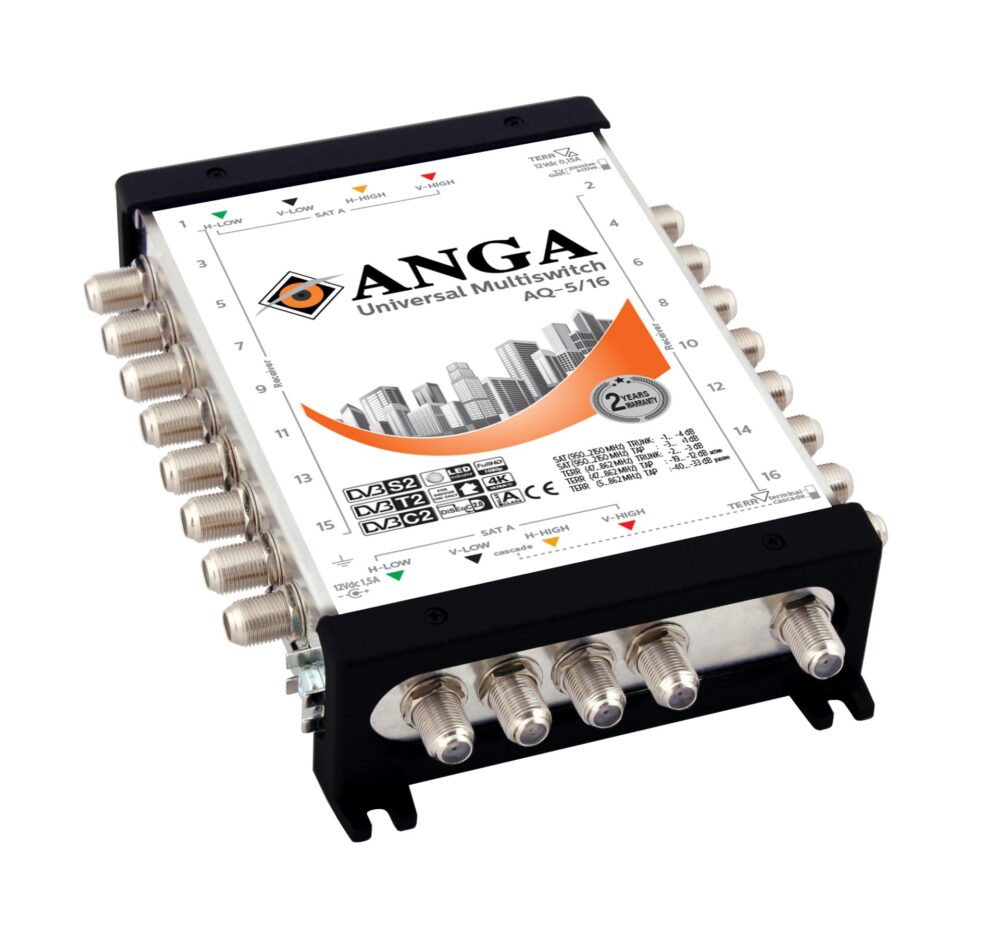 ANGA AQ-5/16 ΠΟΛΥΔΙΑΚΟΠΤΗΣ (1 ΔΟΡΥΦΟΡΟΣ+ ΕΠΙΓΕΙΑ- 16 ΕΞΟΔΟΥΣ) ΕΠΕΚΤΕΙΝΟΜΕΝΟΣ ΜΕ ΤΡΟΦ/ΚΟ 12V/ 3A