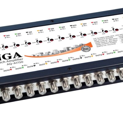 ANGA AQ-A1730 ΕΝΙΣΧΥΤΗΣ (4 ΔΟΡΥΦΟΡΟΙ + ΕΠΙΓΕΙΟ) 3db ΡΥΘΜΙΖΟΜΕΝΟΣ