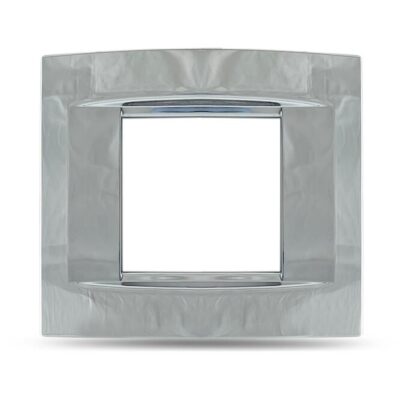 7442.1.TVG.CR Πλαίσιο 1Θ Νίκελ πλαστικό GEYER