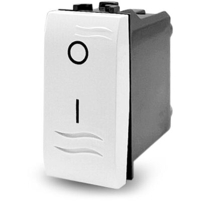 7612.2 Μηχανισμός διακ.διπολικός(0-1) με φωτ. ένδειξη λευκός GEYER