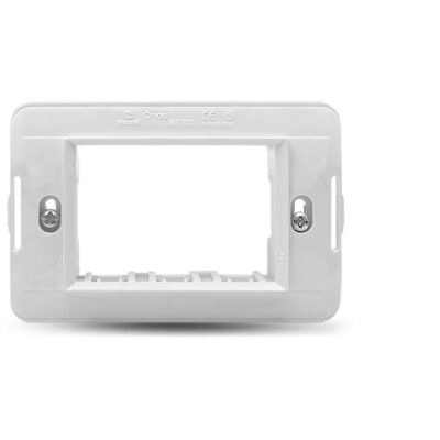 7723.B Πλαστικό στήριγμα 3 module λευκό GEYER