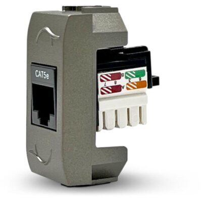 7764.C5.H Μηχανισμός πρίζας Η/Υ RJ45 σατινέ GEYER