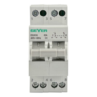 ES263G Μεταγωγικός διακόπτης 2P 63Α GEYER