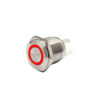 FLM16-FJ-2-E-RED    ΜΠΟΥΤΟΝ Φ16mm 12V με KOKKINO ΦΩΤΙΣΜΟ