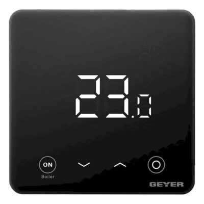 GS-THWHB-B Θερμοστάτης Wifi για συστήματα νερού & boiler μαύρος 220V GEYER