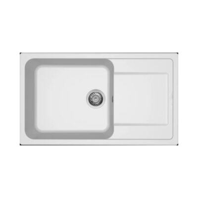 Νεροχύτης κουζίνας LIFE 410 Bianco 68 ELLECI 86x50cm