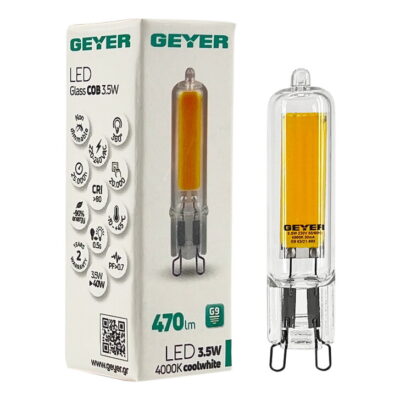 LG93.5GC Λάμπα LED G9 Glass COB 3.5W 4000K 470lm GEYER