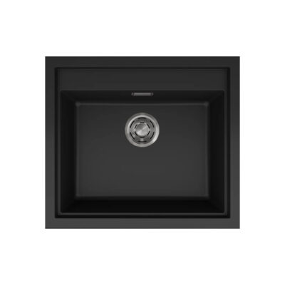 Νεροχύτης κουζίνας SINTESI 105 Black 86 ELLECI 57x50cm