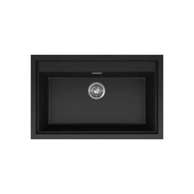 Νεροχύτης κουζίνας SINTESI 130 Black 86 ELLECI 79x50cm