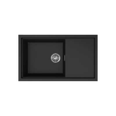 Νεροχύτης κουζίνας SINTESI 410 Black 86 ELLECI 86x50cm