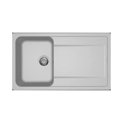 Νεροχύτης κουζίνας LIFE 400 Aluminium 79 ELLECI 86x50cm