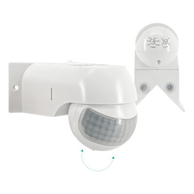 SIM-MN Επίτοιχος ανιχνευτής κίνησης IR 180° 12m IP44 λευκός GEYER