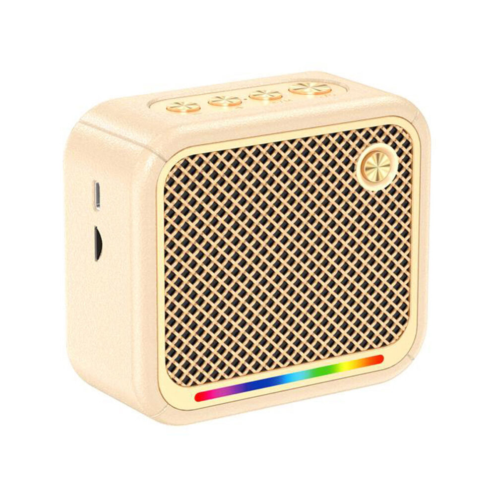 KSC-1007/OFFWHITE  ΦΟΡΗΤΟ BLUETOOTH ΗΧΕΙΟ ΜΠΕΖ
