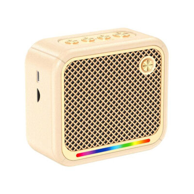 KSC-1007/OFFWHITE  ΦΟΡΗΤΟ BLUETOOTH ΗΧΕΙΟ ΜΠΕΖ