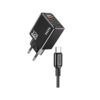 KSC-1236/BLACK  ΜΑΥΡΟΣ ΦΟΡΤΙΣΤΗΣ  TYPE C 1m fast charging