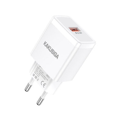 KSC-1258/WHITE ΛΕΥΚΟΣ ΦΟΡΤΙΣΤΗΣ USB 18W fast charging