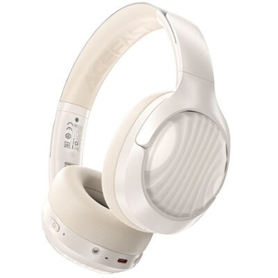 Wireless Ακουστικά Stereo Acefast H5 500mAh v5.4 ANC AUX με Μικρόφωνο Μαύρα