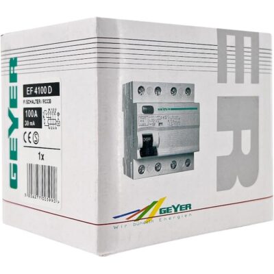EF4100D Ρελέ διαφυγής 4P 100A 30mA A GEYER