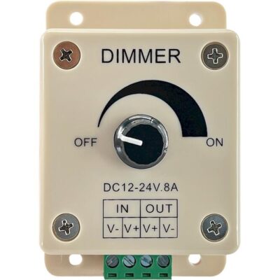 LDM1296 Ρεοστάτης για λεντοταινία 96W 12V, 192W 24V χειροκίνητος GEYER