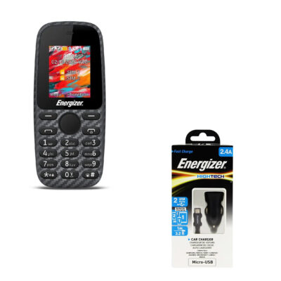 Energizer Energy E2 32MB/2GB Dual Sim 2G 1.77" και Δώρο Φορτιστής Αυτοκινήτου Energizer DCA1QHMC3 2.4A